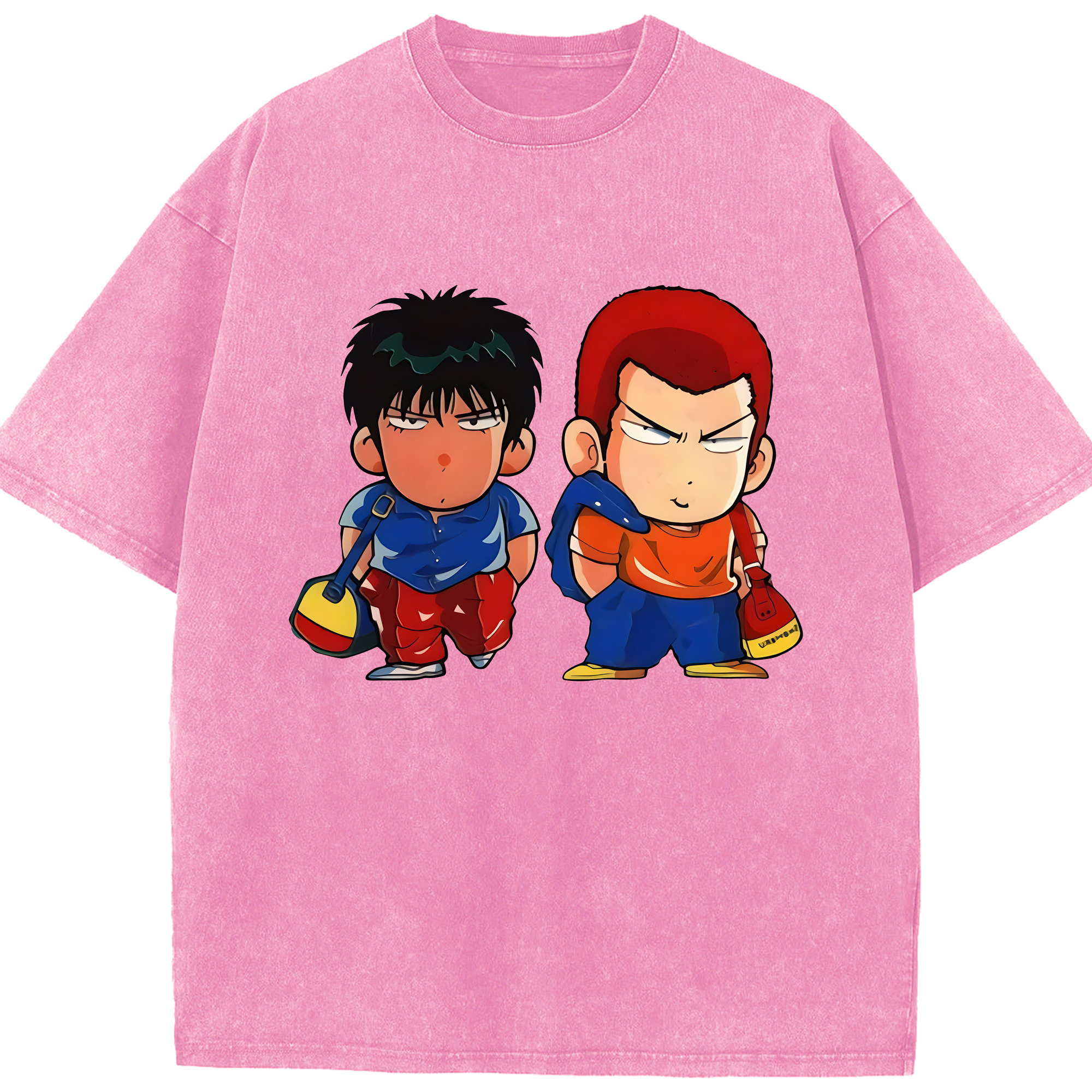 （画像用） SLAM DUNK／スラムダンク 綿100% ヴィンテージ風 半袖Tシャツ（フロントプリント）